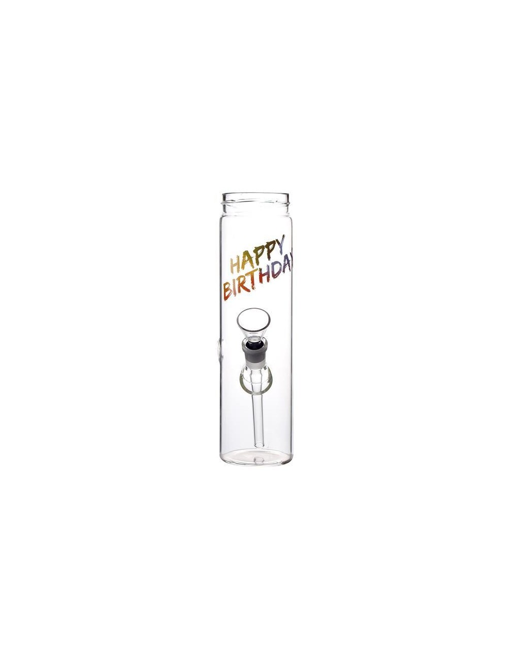 Glasbong Happy Birthday 22cm