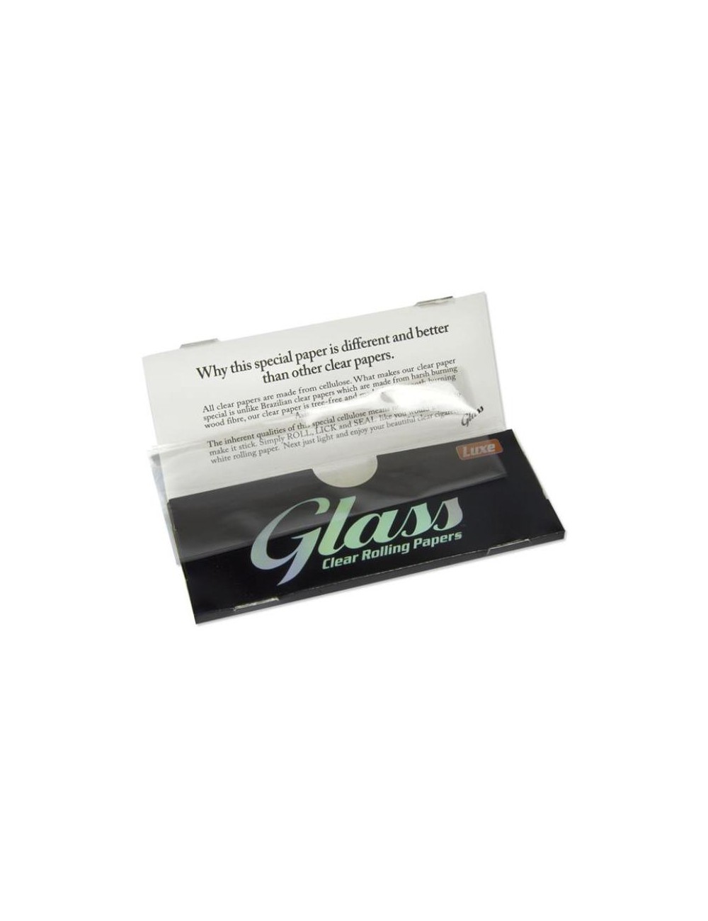 Glass - Clear Rolling Papers KS (1 x 40 Leaves)