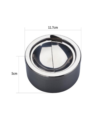 Cendrier basculant chromé 120mm