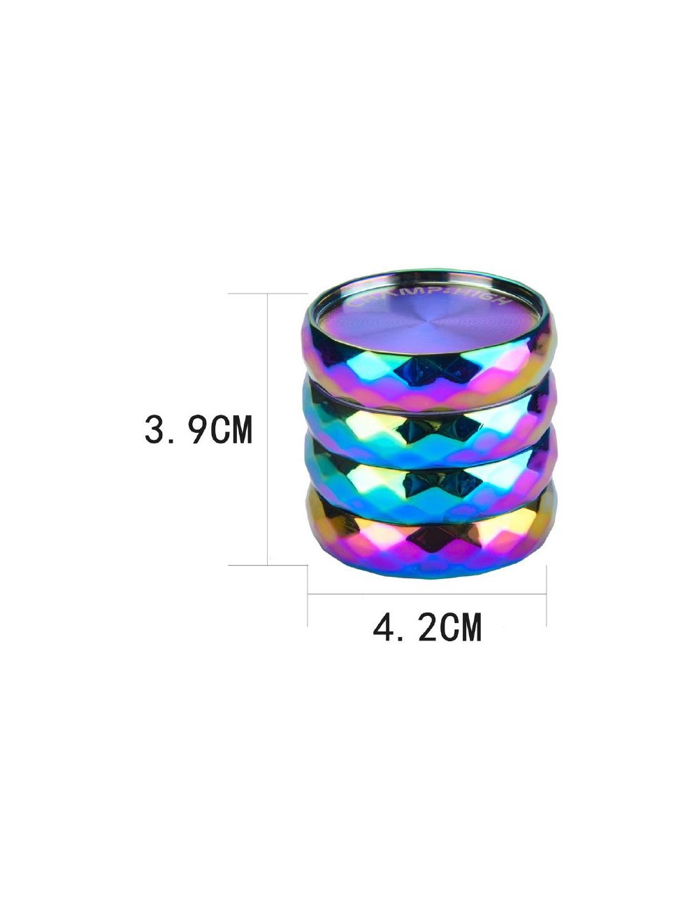 Rainbow Diamond 4-piece grinder 50mm