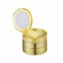 Grinder Gold mit Lupe 4-pieces 50mm