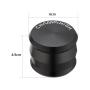 Grinder Matt Black 4-pièces 60mm