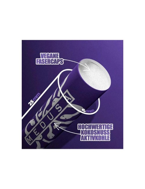Medusa - Filtre à charbon actif - Violet (50 pcs. x 6mm)