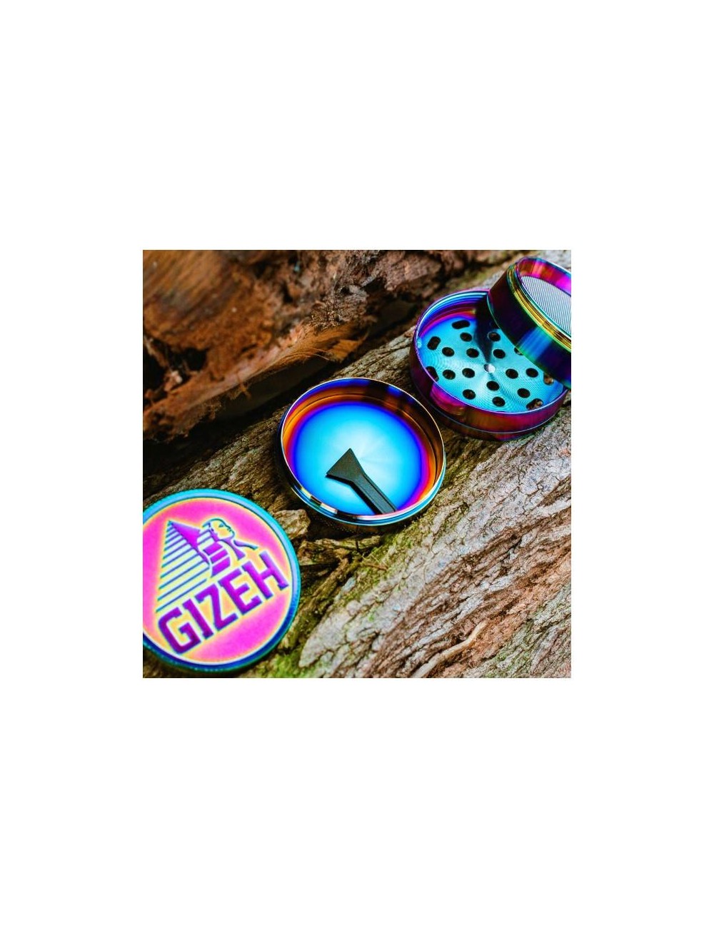 GIZEH Alu Grinder 4-pièces - ICY (60mm)
