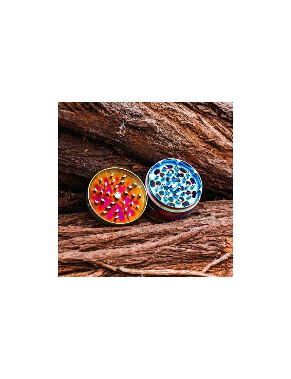 GIZEH Alu Grinder 4-piece - ICY (50mm)