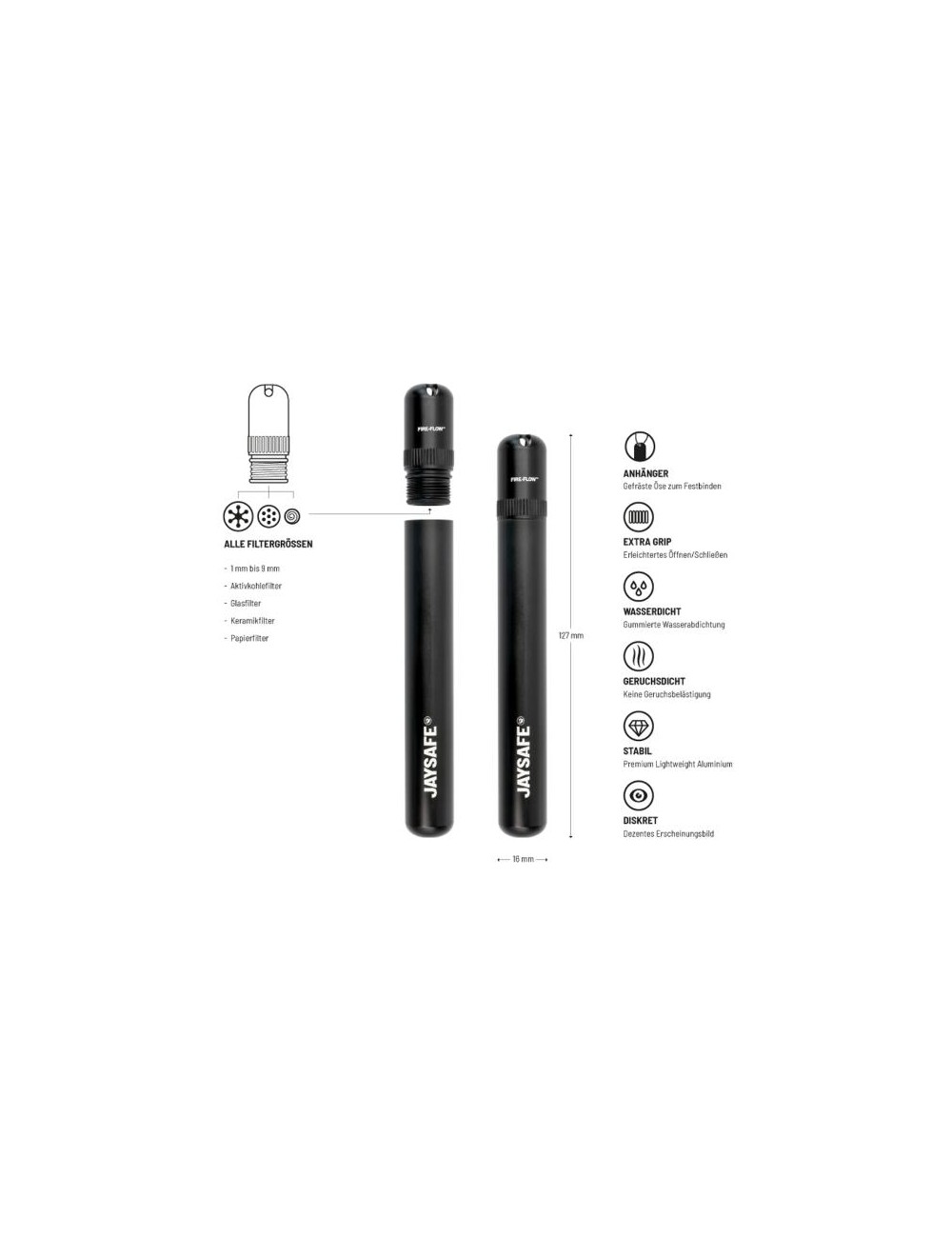 GIZEH JAYSAFE® - Tasche - Schwarz