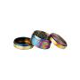 Grinder Rainbow feuille de cannabis 3-pièces 52mm