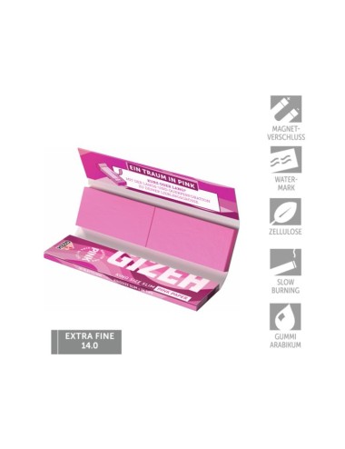 GIZEH Pink King Size Slim + Filter (26 Stk.)