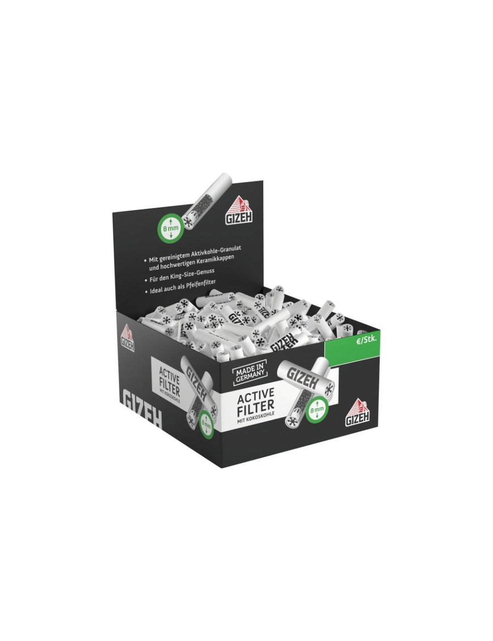 GIZEH Active Filter 8mm Box (200 pcs.)