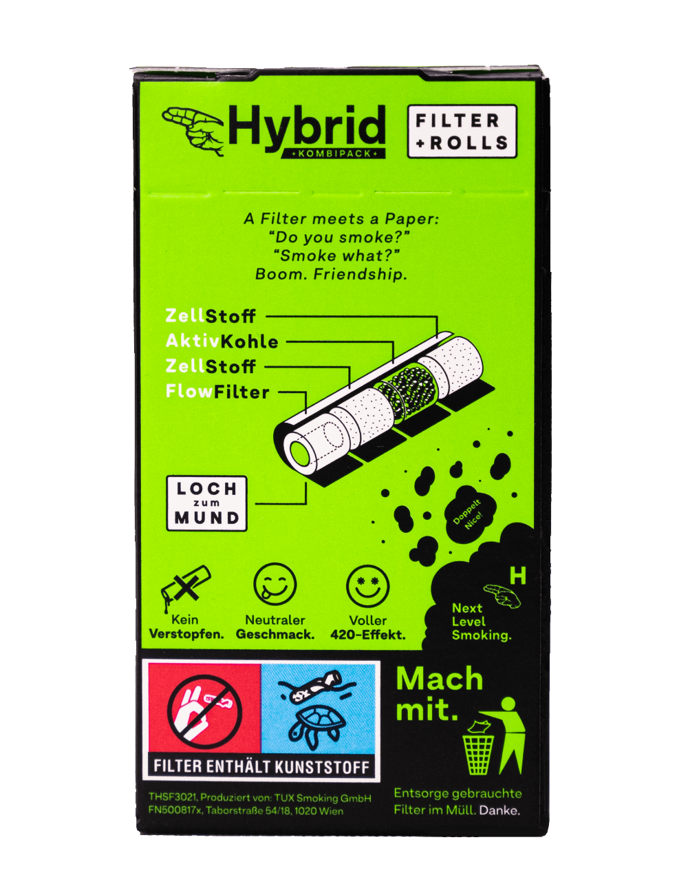 Hybrid Supreme Filtre à charbon actif - Filter + Rolls (1 x 33 pcs.)