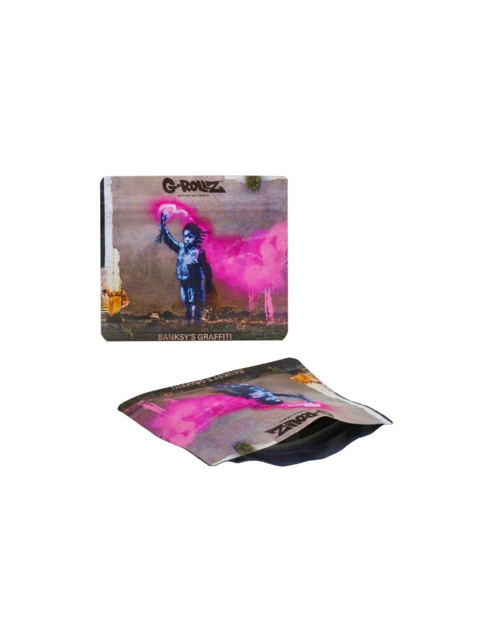 Banksy Bag - Torch Boy (9cm x 8cm)