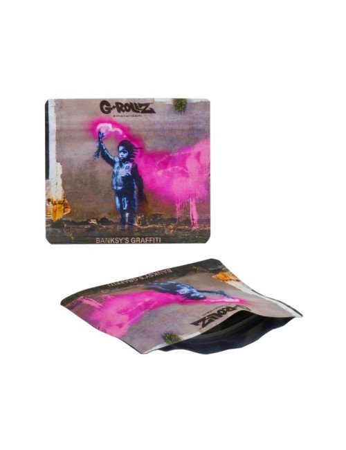 Banksy Bag - Torch Boy (9cm x 8cm)