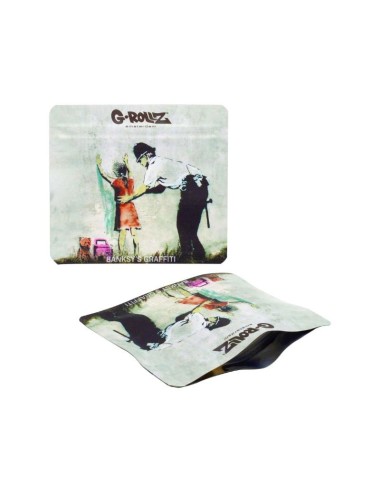 Banksy Bag - Girl Being Frisked (9cm x 8cm)