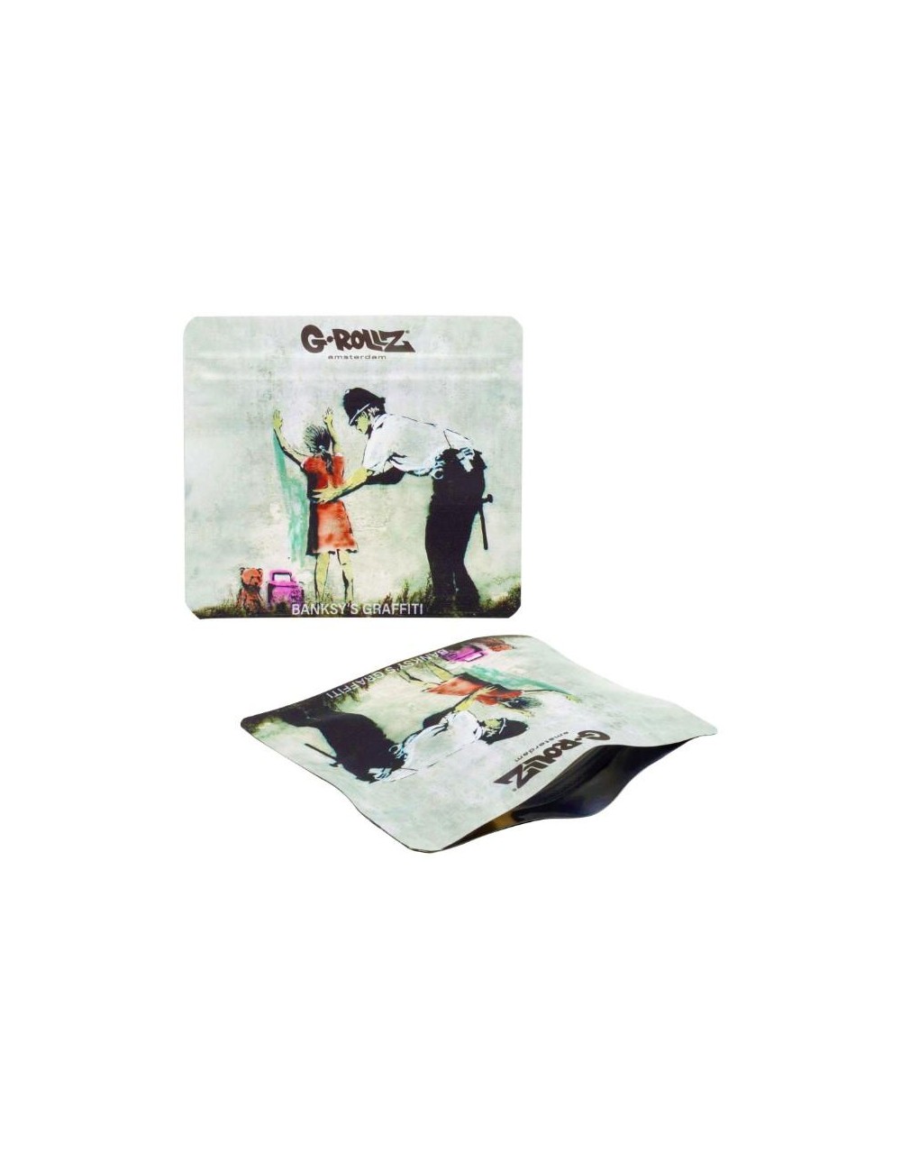 Banksy Bag - Girl Being Frisked (9cm x 8cm)