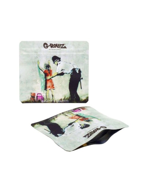 Banksy Bag - Girl Being Frisked (9cm x 8cm)
