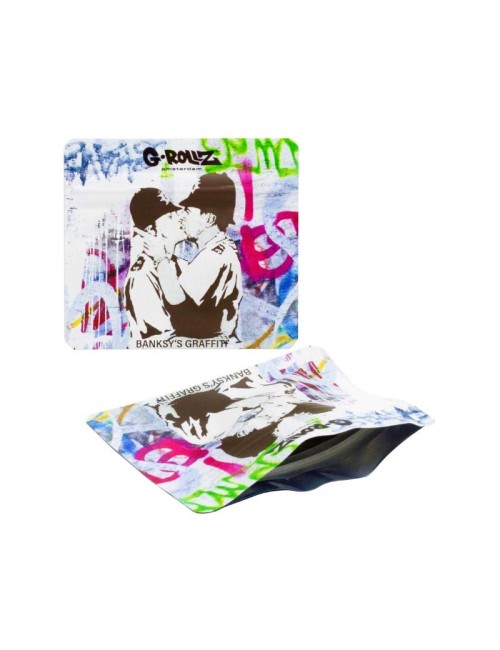 Banksy Bag - Kissing Coppers (9cm x 8cm)