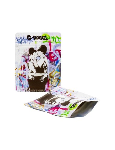 Banksy Bag - Kissing Coppers (6.5cm x 8.5cm)