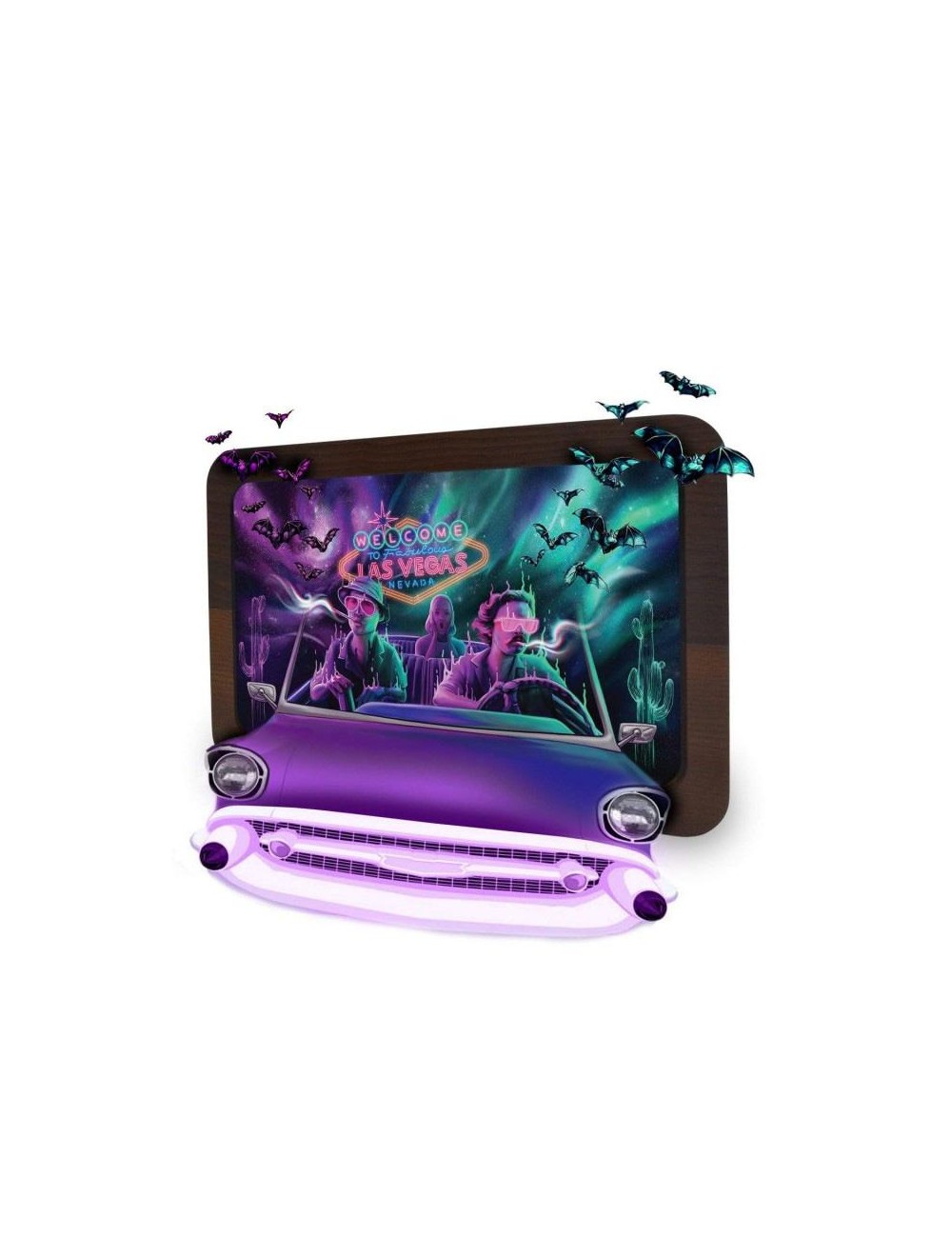 3D Wood Rolling Tray - Bat Country (30cm x 17.8cm)