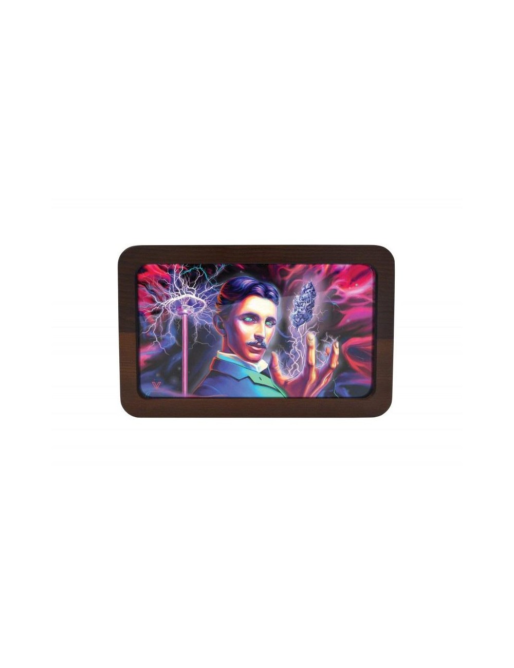 3D Wood Rolling Tray - High Voltage (30cm x 17.8cm)