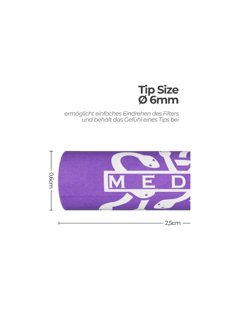 Medusa - Hybridfilter - Mixes + 5m Rolls (25 Stck. x 6mm)