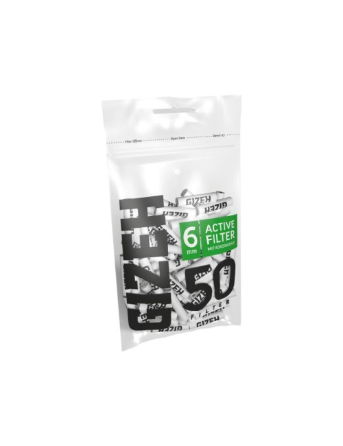 GIZEH Black Active Filter 6mm (10 x 50 pcs.)