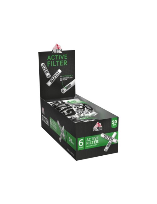 GIZEH Black Active Filter 6mm (10 x 50 Stk.)