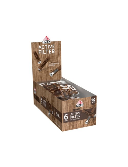 GIZEH Brown Active Filter 6mm (10 x 50 Stk.)