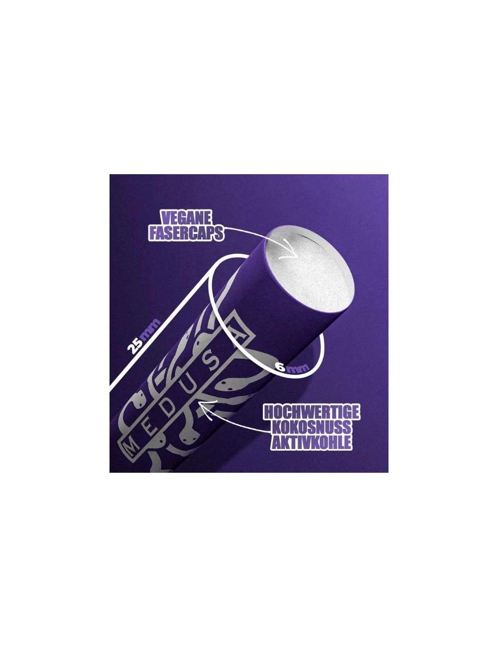 Medusa - Filtre à charbon actif - Violet (1000 pcs. x 6mm)