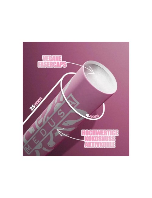 Medusa - Activated carbon filter - Rosé (50 pcs. x 6mm)