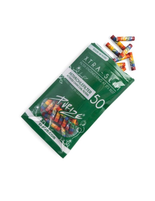 Purize Aktivkohlefilter Xtra Slim 6mm - diversity (50 Stk.)