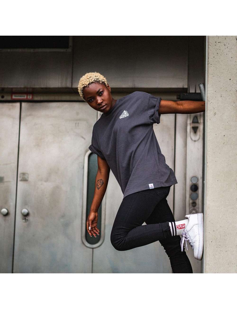 GIZEH "BLACK" Shirt Heritage Icon, oversized M