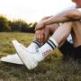 GIZEH Socks, Oldschool white/black weiss-39-42