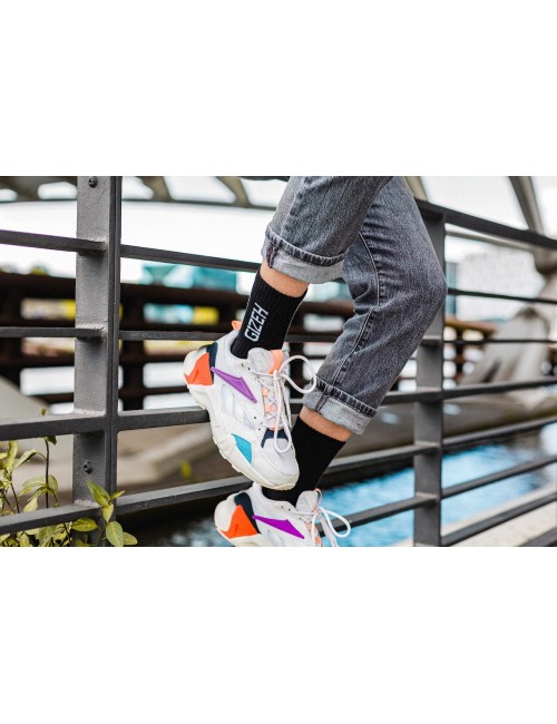 GIZEH Socks, Oldschool white/black weiss-39-42