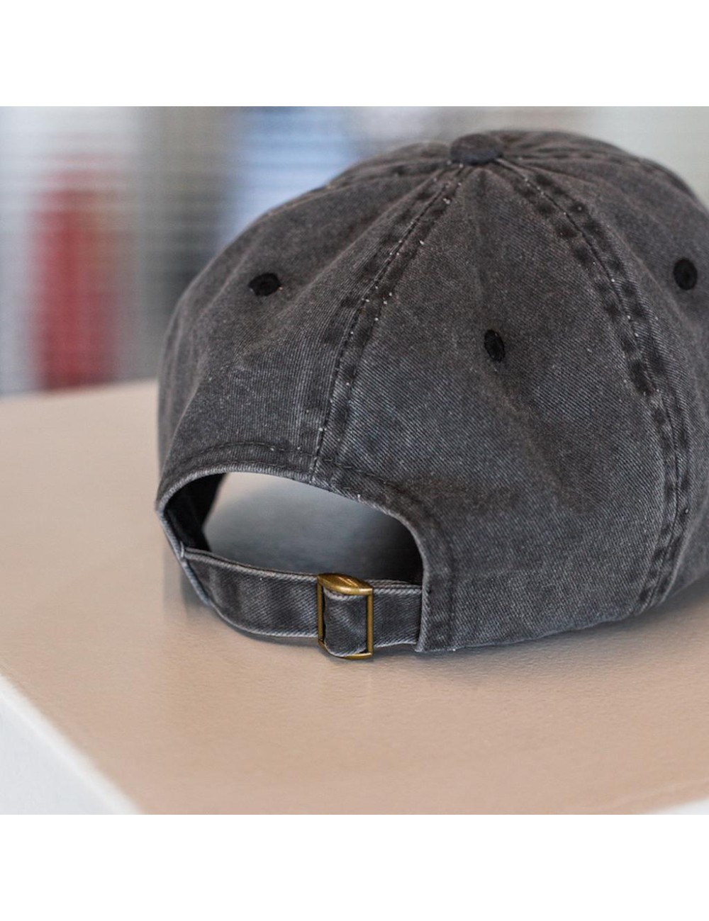 GIZEH Vintage Cap, washed grey/red washed grey