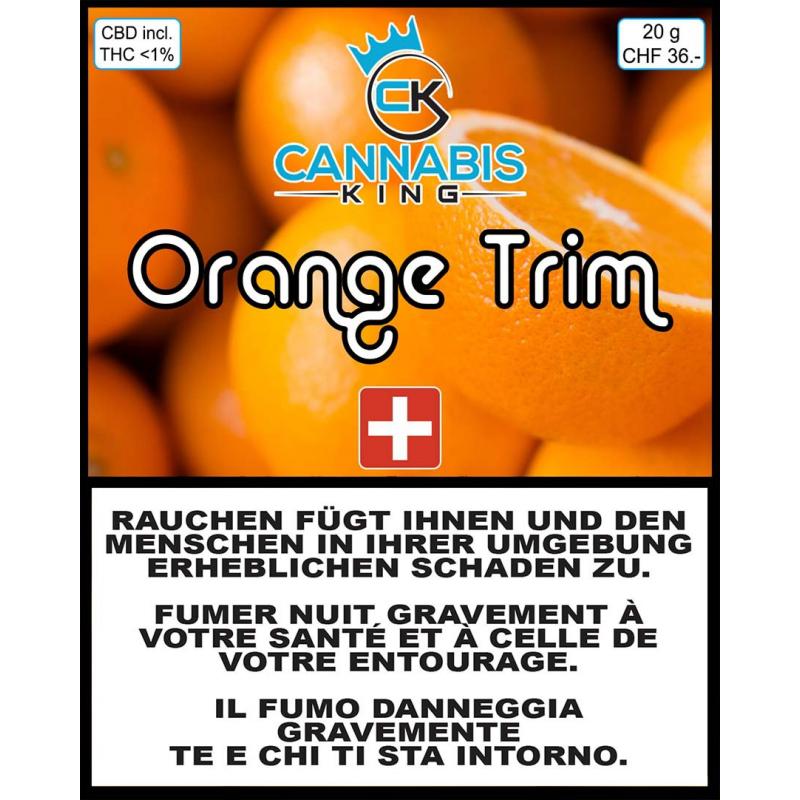 Orange Trim - Cannabis King - Schweizer CBD Blüten Trim