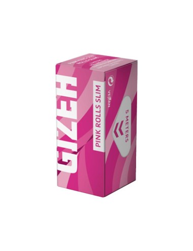 GIZEH Pink Rolls Slim (20 pcs.)