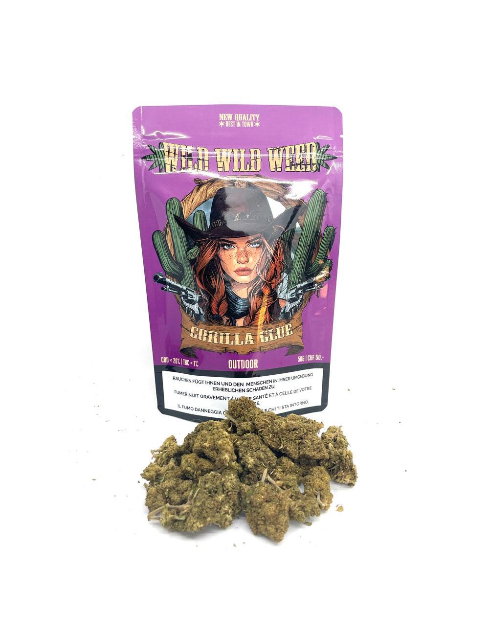 Gorilla Glue 50g - Wild Wild Weed 2.0 - Cannabis CBD Switzerland