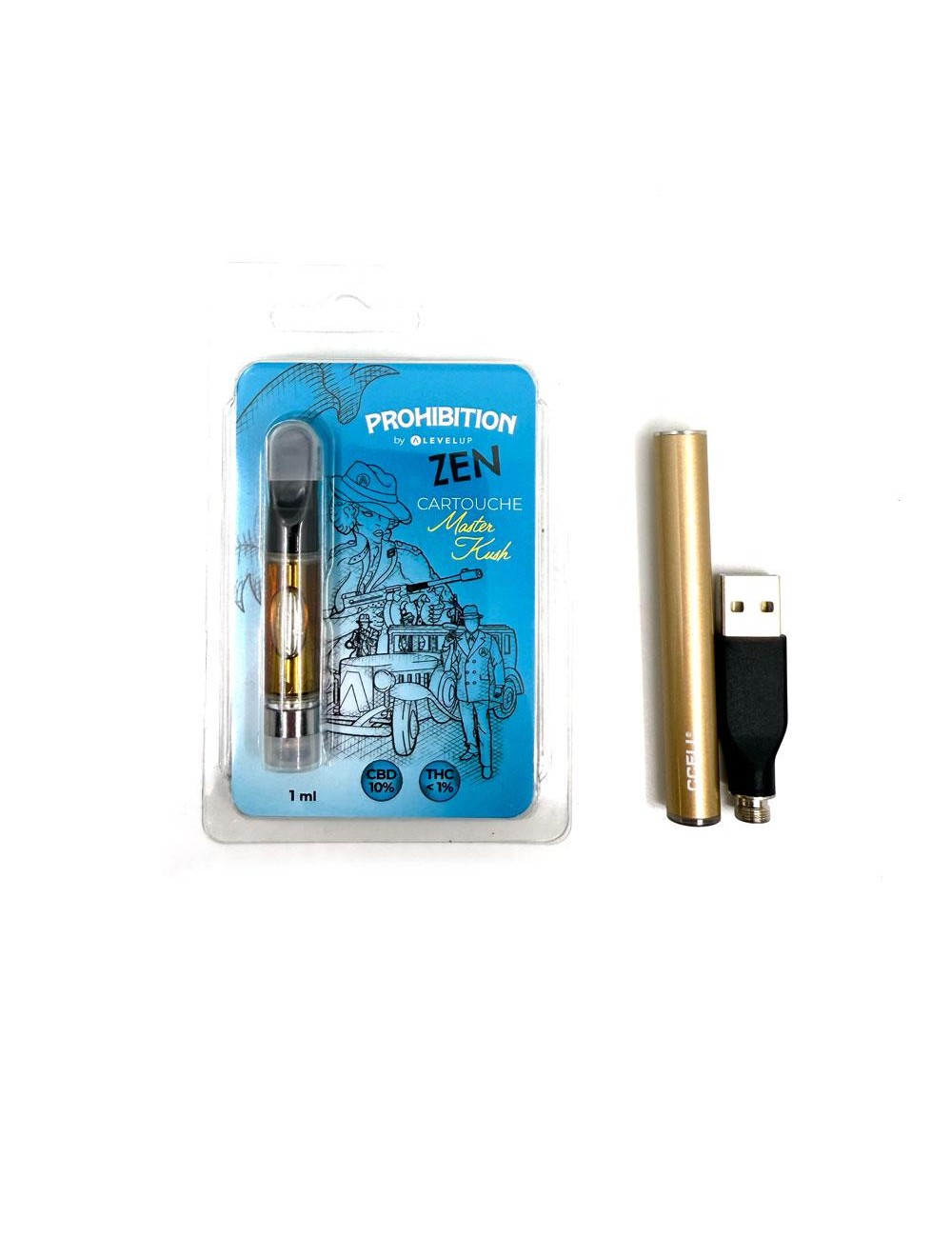 100% Natural 10% CBD cartridge with pen CCell M3 - Master Kush (1ml)
