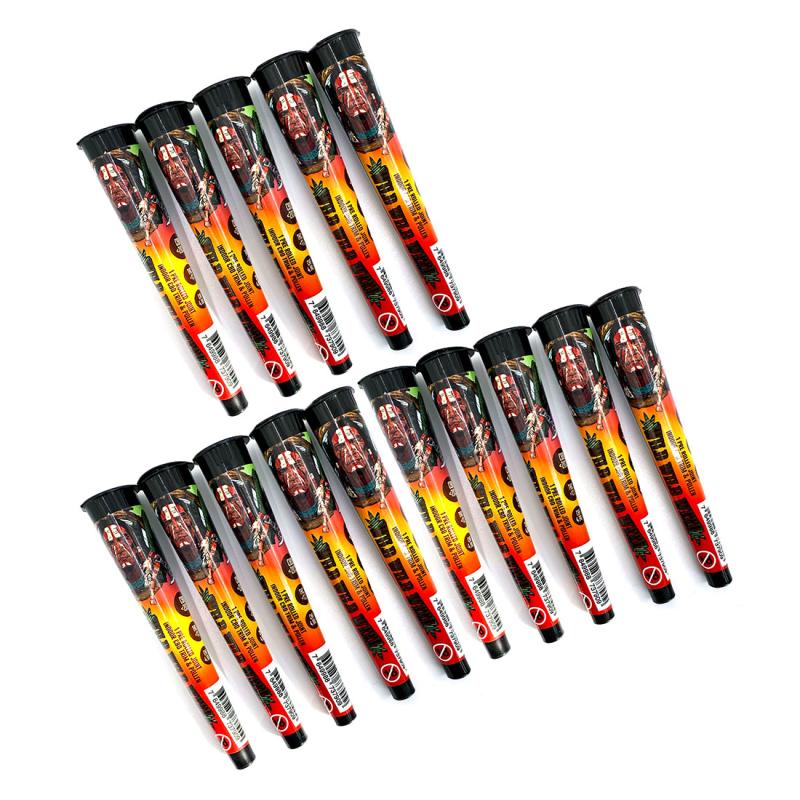 Pre-rolled CBD Joint - Pack of 15 - Wild Wild Weed - Fruit Punch Joints Pré-Roulé