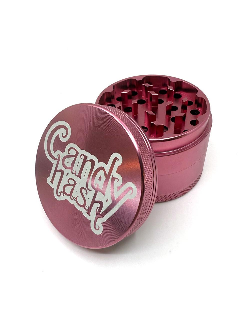 Aluminium Grinder Candy Hash 63mm Pink - 4 Parts