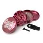 Grinder Aluminium Candy Hash 63mm Rose – 4 Parties Grinders