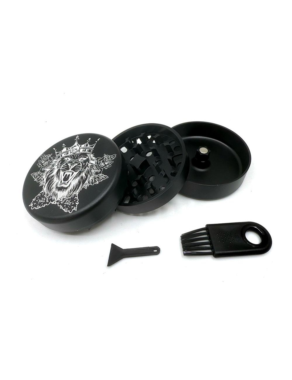 Grinder Aluminium Cannabis King 62mm – 3 Parties Édition Limitée