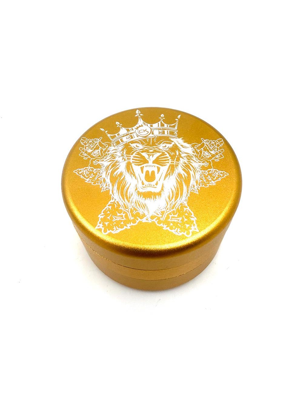 Aluminium Grinder Cannabis King 62mm Gold - 3 Teile Limited Edition