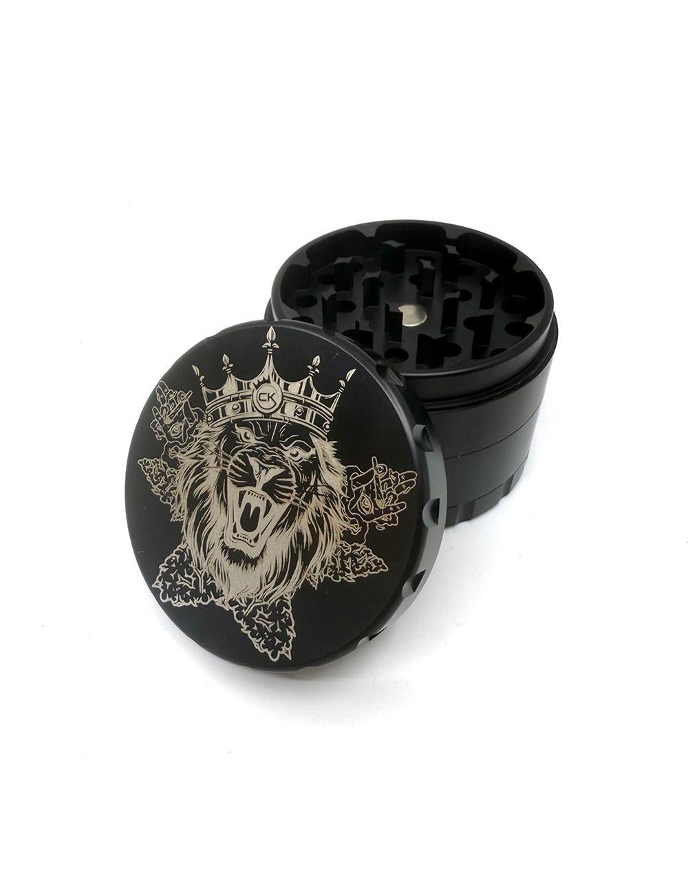 Grinder Cannabis King Acier Inoxydable 63mm – 4 Parties Ultra Résistant