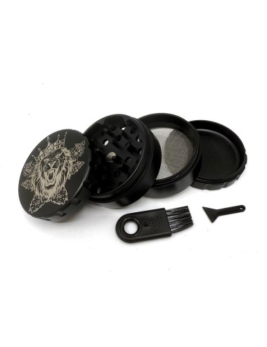 Grinder Cannabis King 63mm Stainless Steel - 4 Parts Ultra Heavy Duty