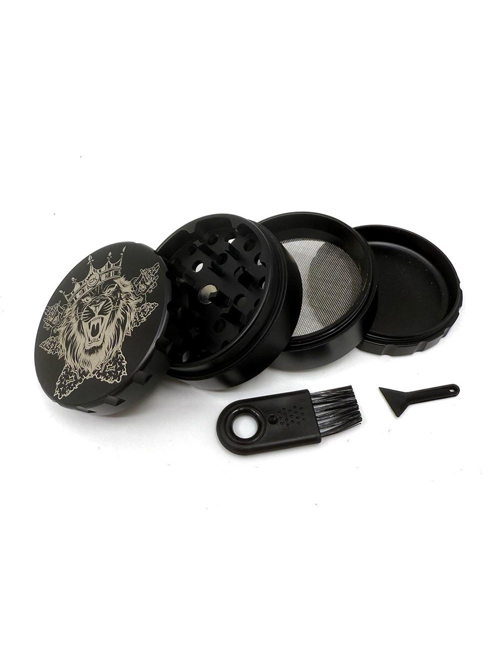 Grinder Cannabis King Acier Inoxydable 63mm – 4 Parties Ultra Résistant