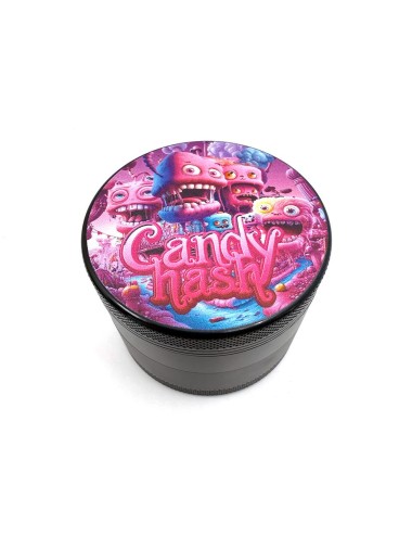 Candy Hash Grinder 4-teilig - 63mm - Aluminium Schwarz Design Collector