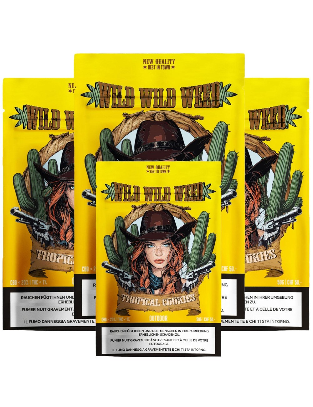 Tropical Cookies 50g - 4 pour 3 - Wild Wild Weed 2.0 - Cannabis CBD Suisse