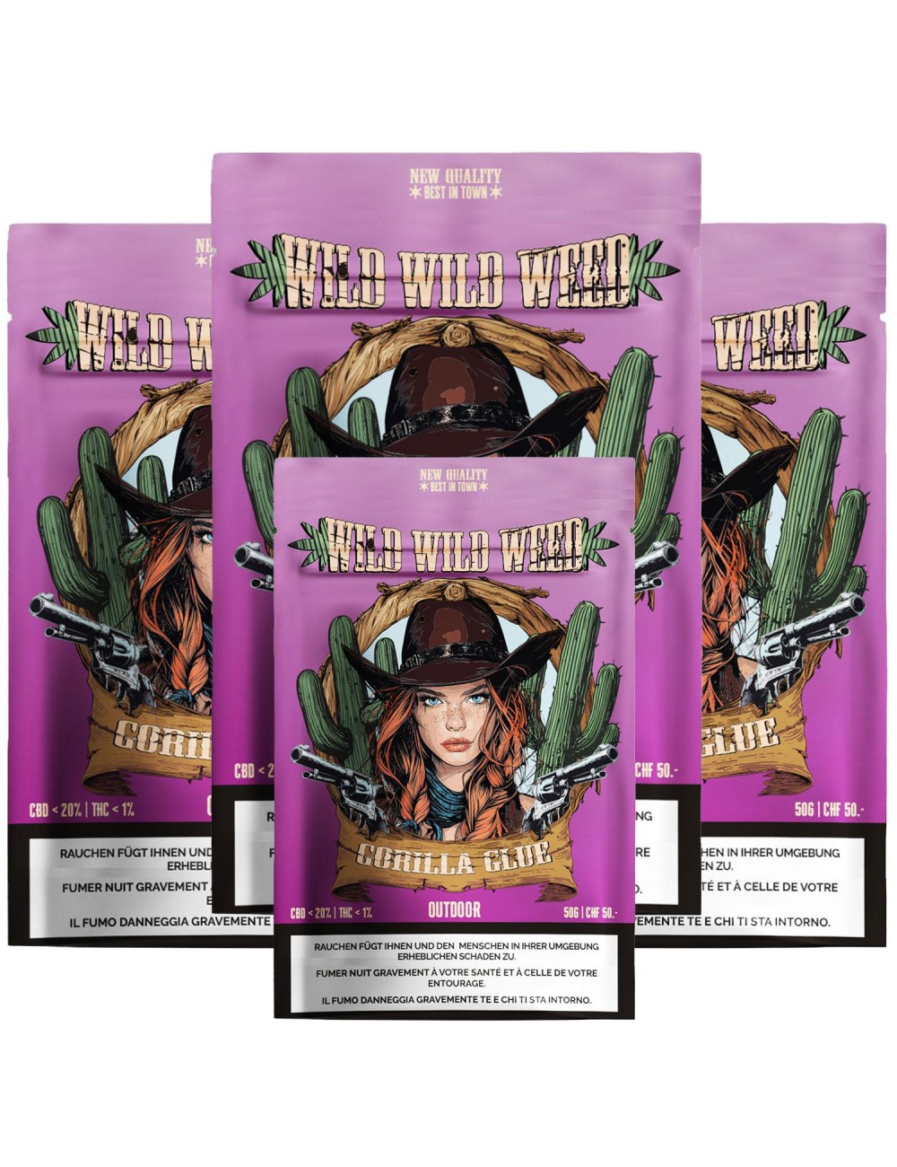 Gorilla Glue 50g - 4 for 3 - Wild Wild Weed 2.0 - Cannabis CBD Switzerland