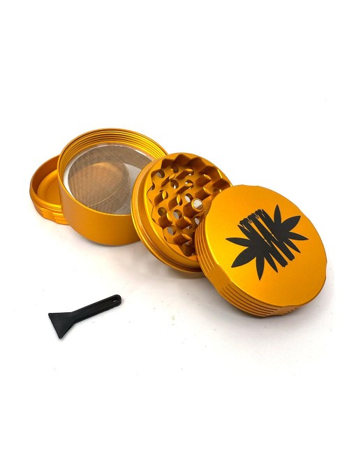 Grinder Gold Wild Wild Weed Aluminium 55mm – 4 Parties Édition Limitée